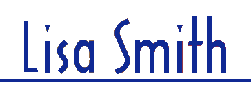 Image of my name - Lisa Smith